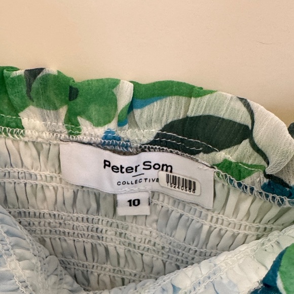 Peter Som Blue and Green Floral Dress - Picture 5 of 6